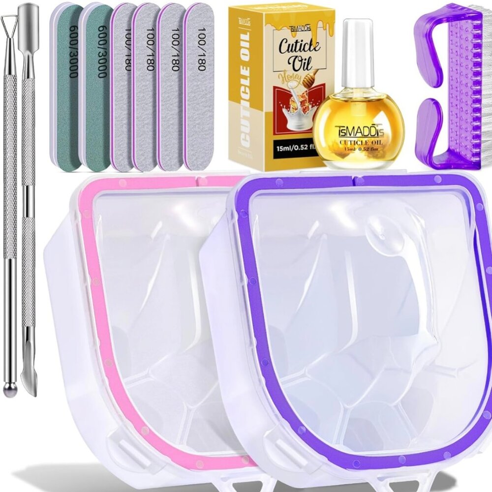 Manicure Nail Soak Tool Kit 12pc NWT